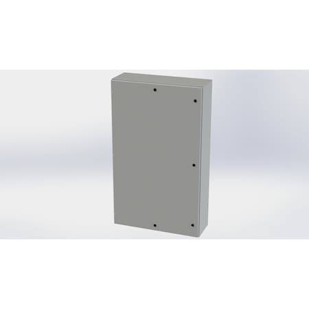 Saginaw Control & Engineering 1/4 Turn Latch Electrical Enclosures, 60 in H, 12 in D, 36 in W, NEMA 3R, 4, 12, 13, Carbon Steel SCE-60EL3612LP